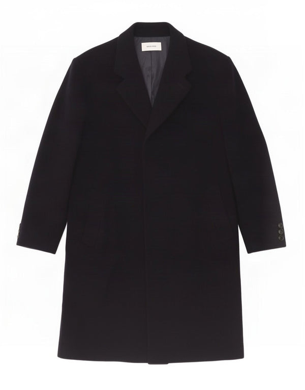 Jon Braye Herrenmantel UK 42 XL Marineblaue Wolle