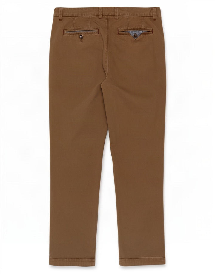 Ted Baker Herren Slim Chinohose W36 L30 Beige Baumwolle