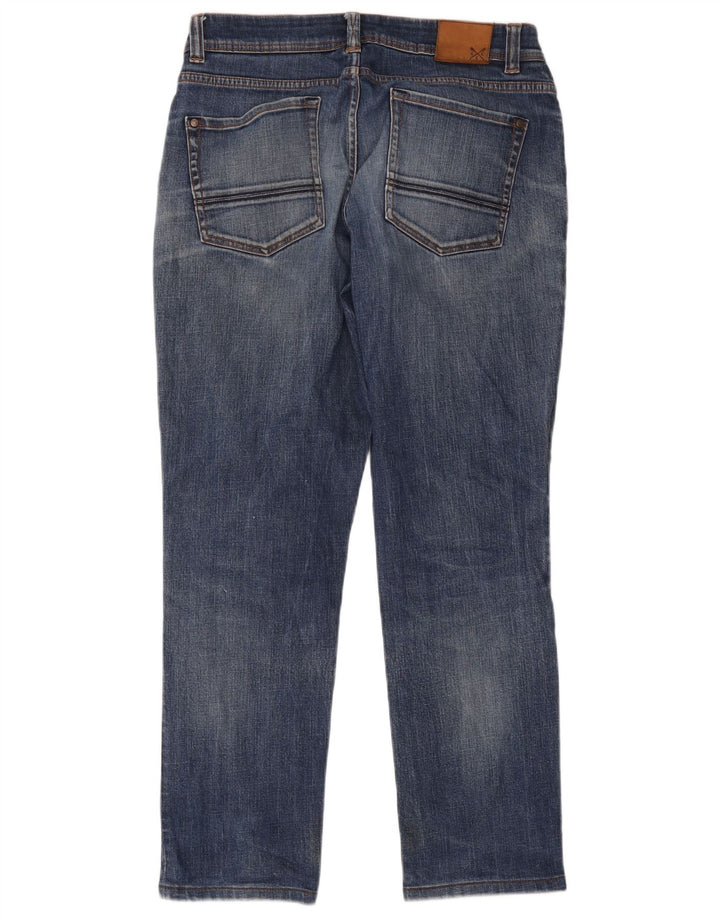 Crew Clothing Herren Straight Jeans W34 L34 Blau
