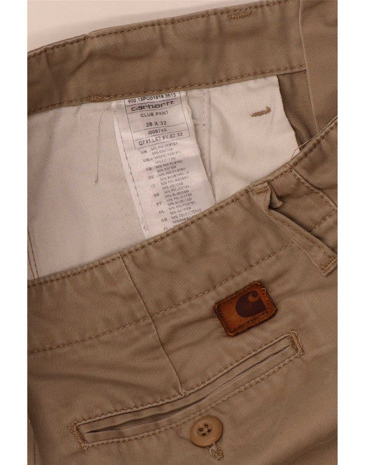 Carhartt Herren Slim Chinohose W28 L32 Beige Polyester
