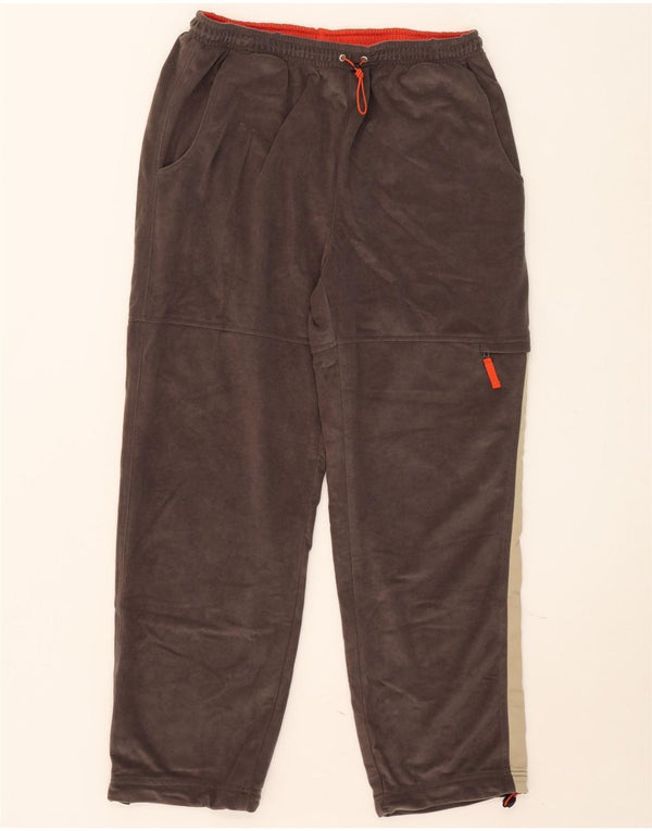 Lotto Herren-Trainingshose aus Velours, UK 42/44, XL, Braun, Farbblock