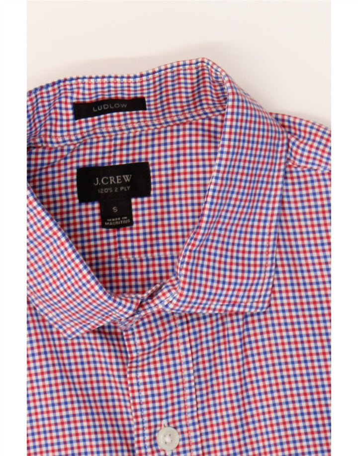 J. CREW Mens Ludlow Shirt Small Pink Check Cotton Vintage J. Crew and Second-Hand J. Crew from Messina Hembry 