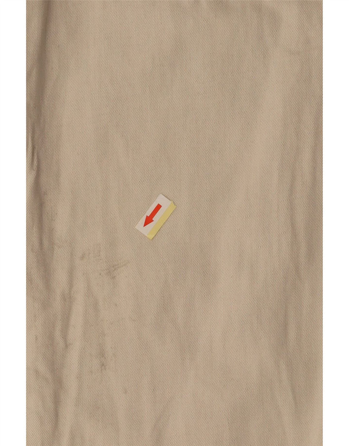 ZARA Damen Hose mit hoher Taille, lockere Passform, kurz geschnitten, EU 36, XS, W26, L25, Beige