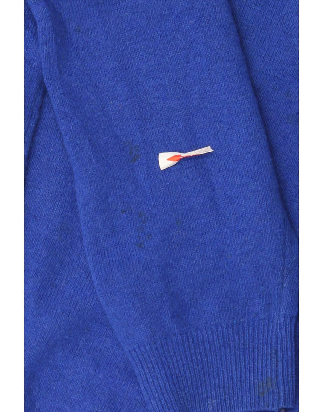 Kappa Jungen-Pullover mit V-Ausschnitt, 7–8 Jahre, mittelblaue Lammwolle