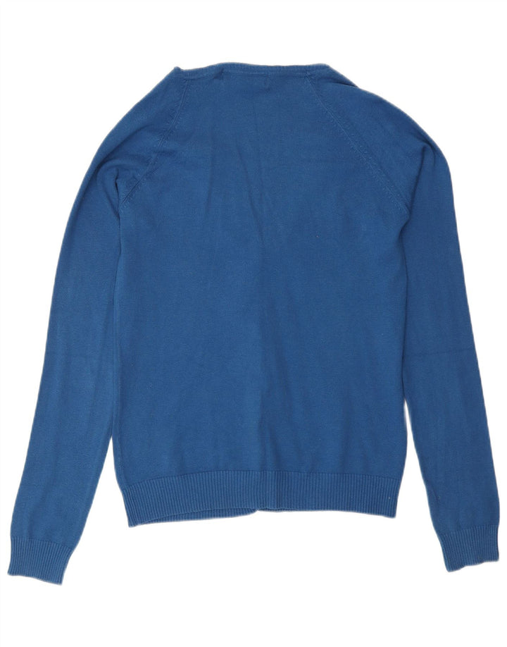 Zara Damen-Cardigan-Pullover UK 14 Large Blau