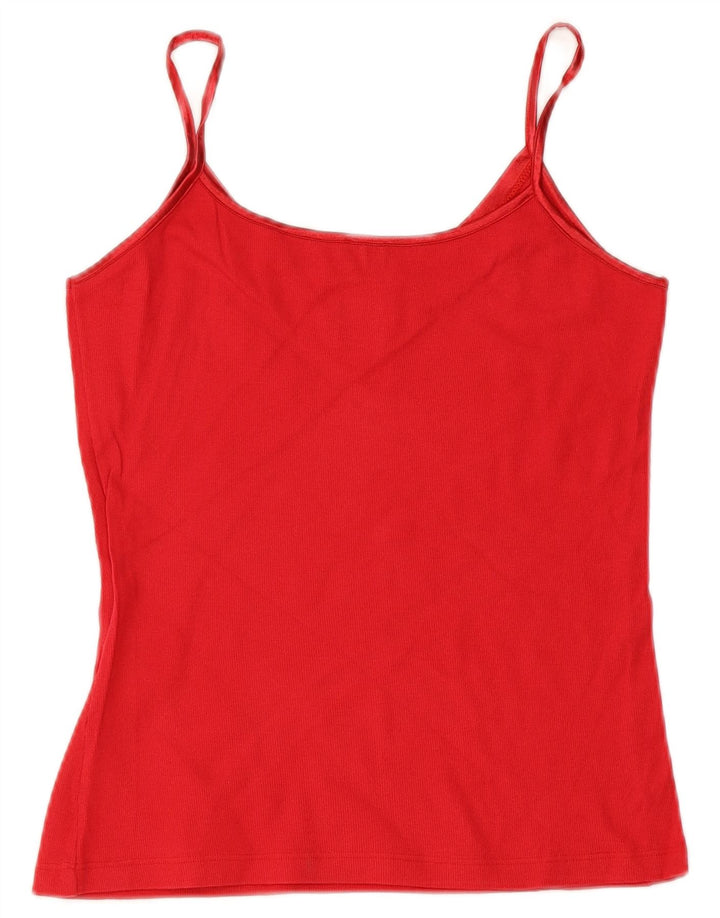 Lotto Damen Cami Top UK 18 XL Rote Baumwolle
