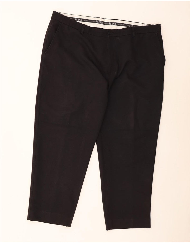 Farah Gerade Chinohose für Herren, W44, L29, Schwarz, Polyester