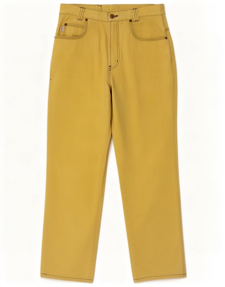 Easy Damen Straight Jeans W30 L29 Gelbe Baumwolle