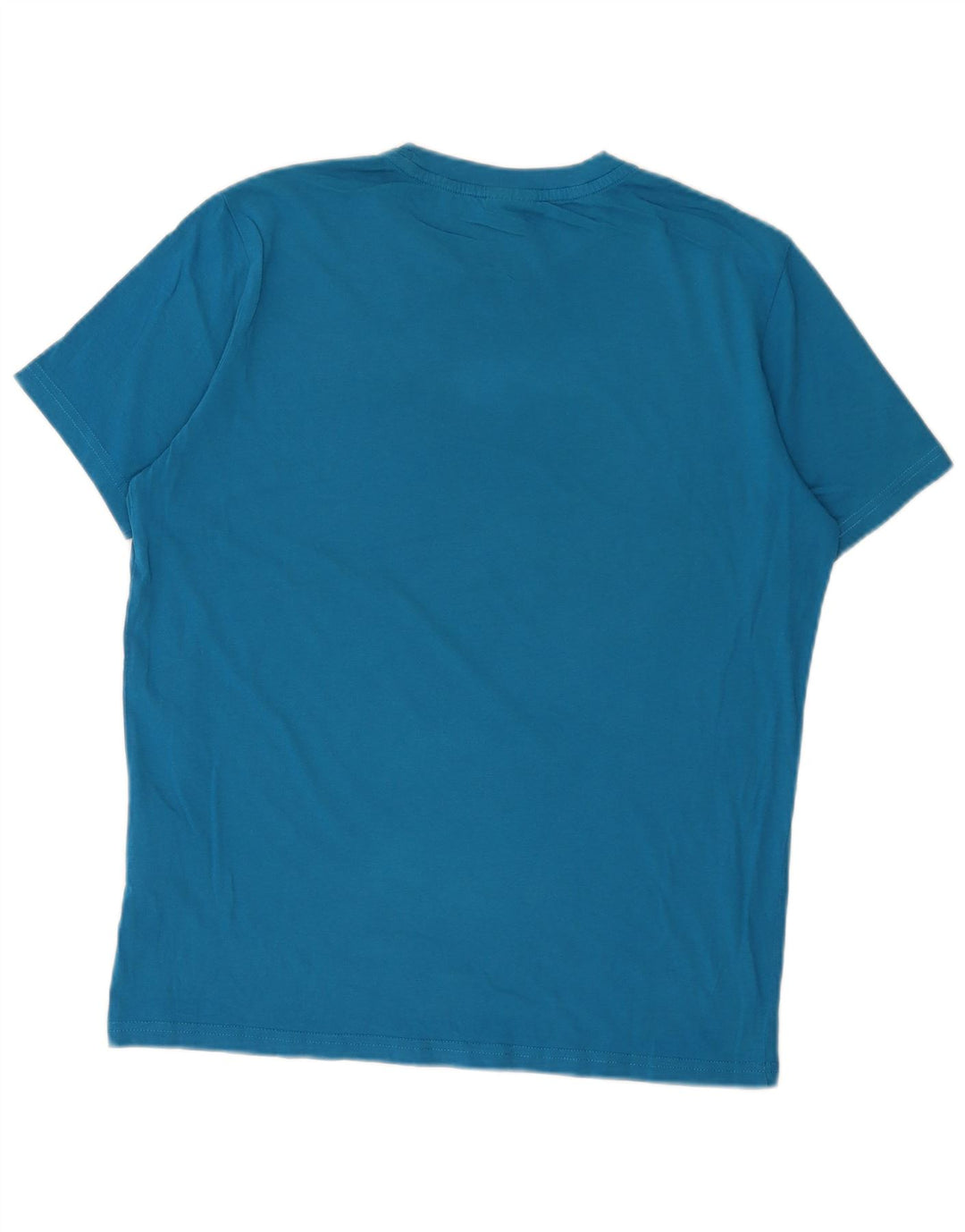 CHAMPION Herren-T-Shirt-Oberteil aus mittelblauer Baumwolle