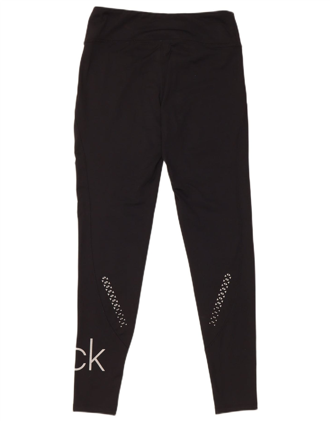 Calvin Klein Damen Golf Graphic Leggings UK 10 Small Schwarz Polyester