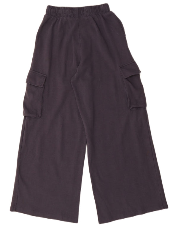 Zara Damen-Cargo-Trainingshose mit weitem Bein, Gr. 10, Marineblau