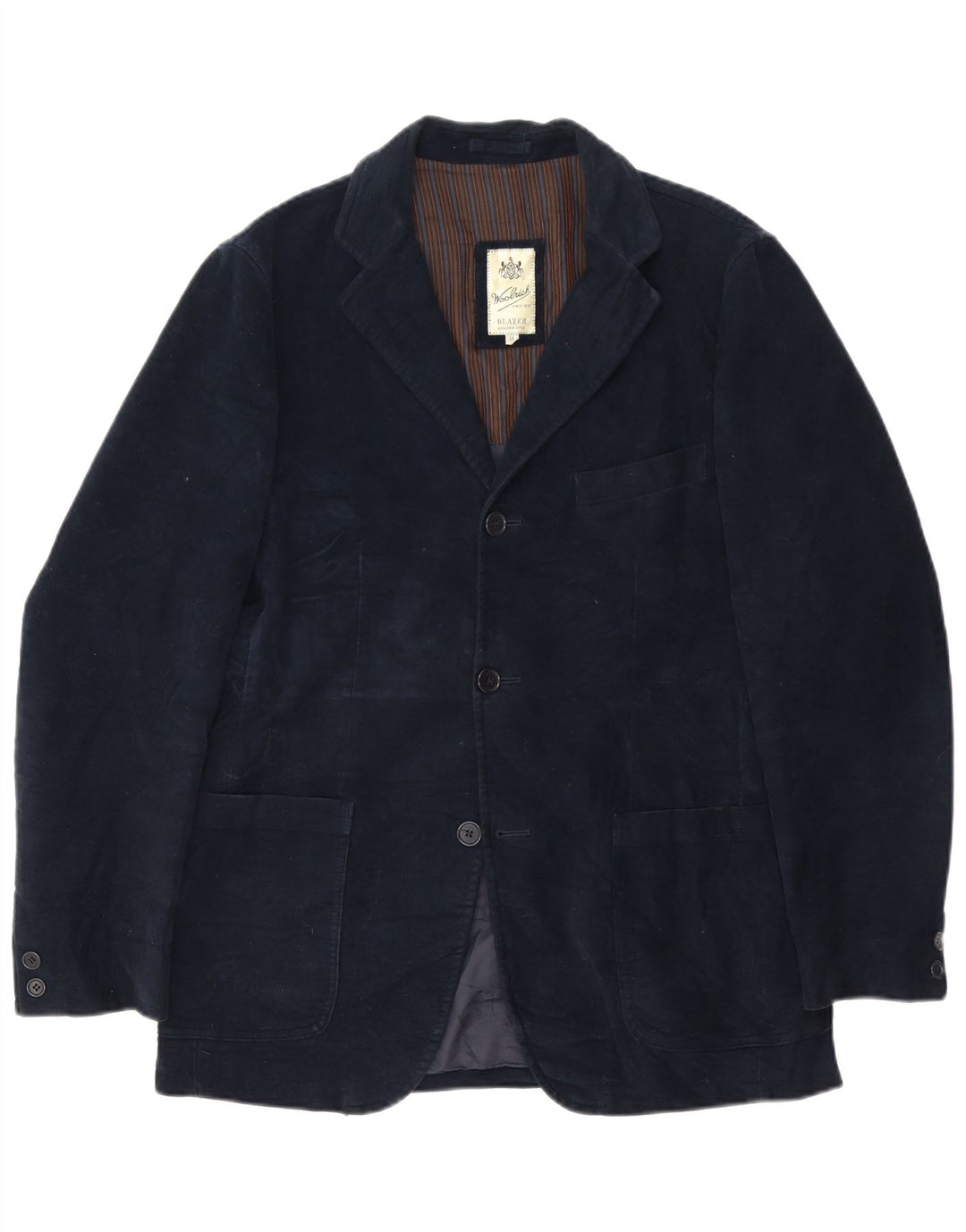 Woolrich Herren-Blazer mit 3 Knöpfen, UK 38, mittelmarineblau, klassisch