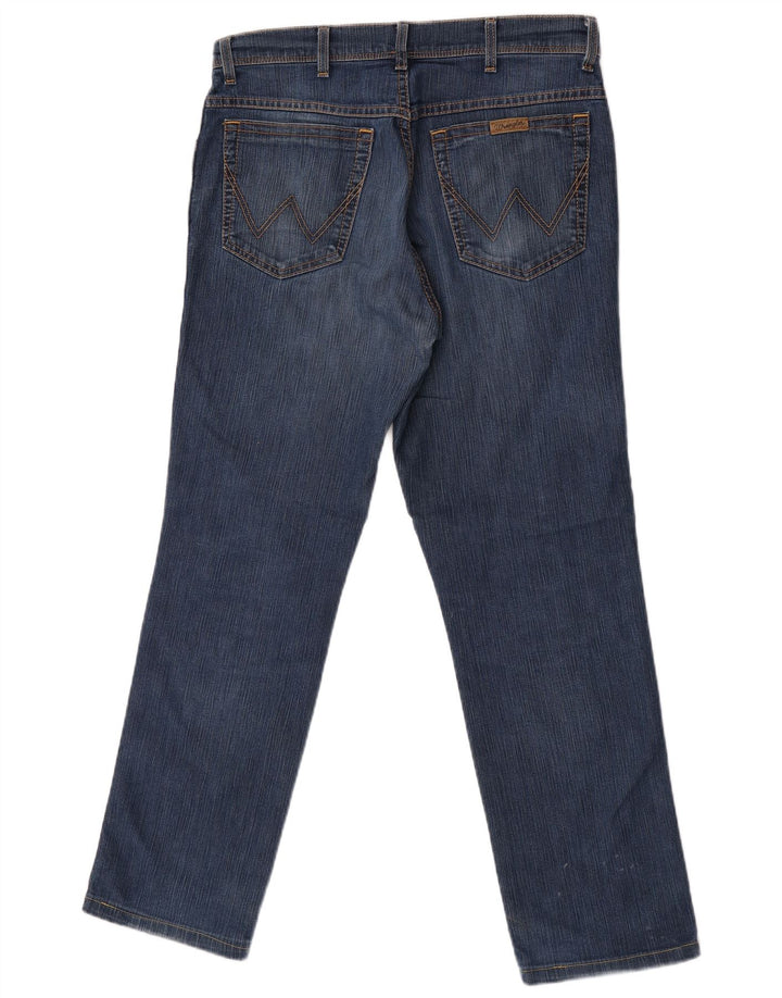 Wrangler Herren-Jeans mit normaler Passform, gerade Passform, W33, L29, Blau, Baumwolle