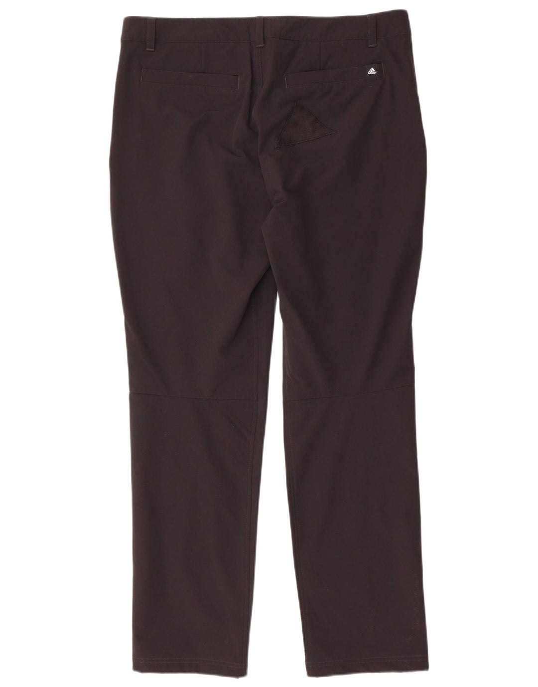 ADIDAS Mens Slim Chino Trousers W38 L31 Black Polyamide