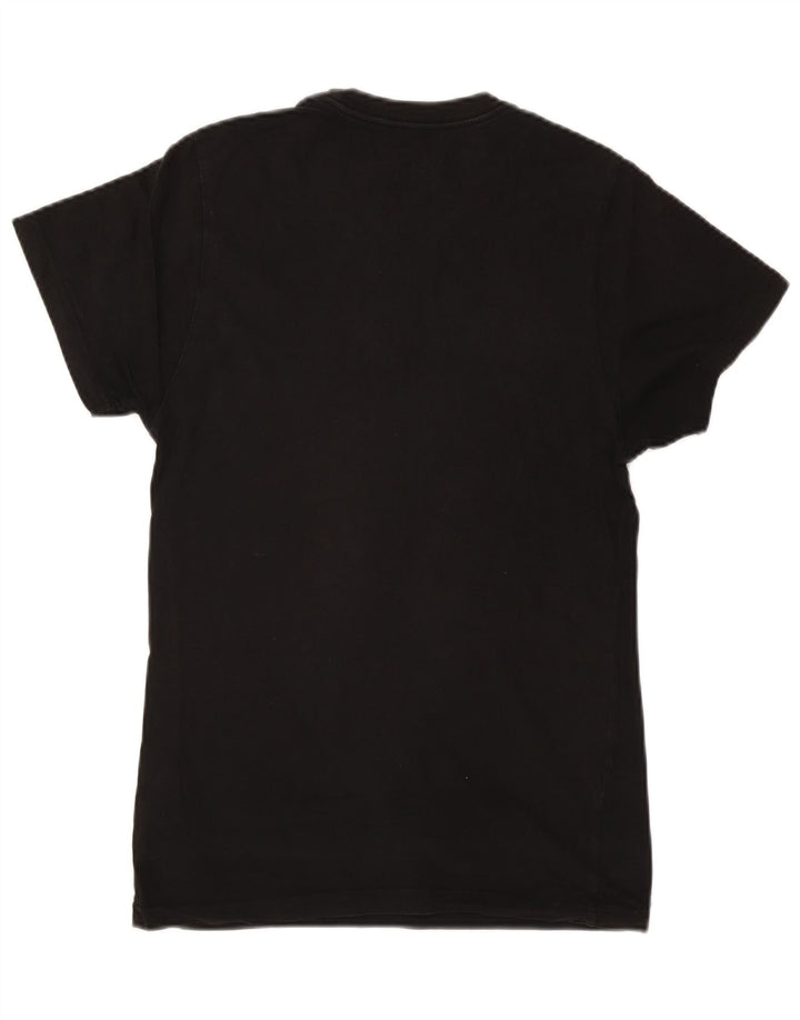 VANS Herren Custom Fit Grafik T-Shirt Top Small Schwarz Baumwolle
