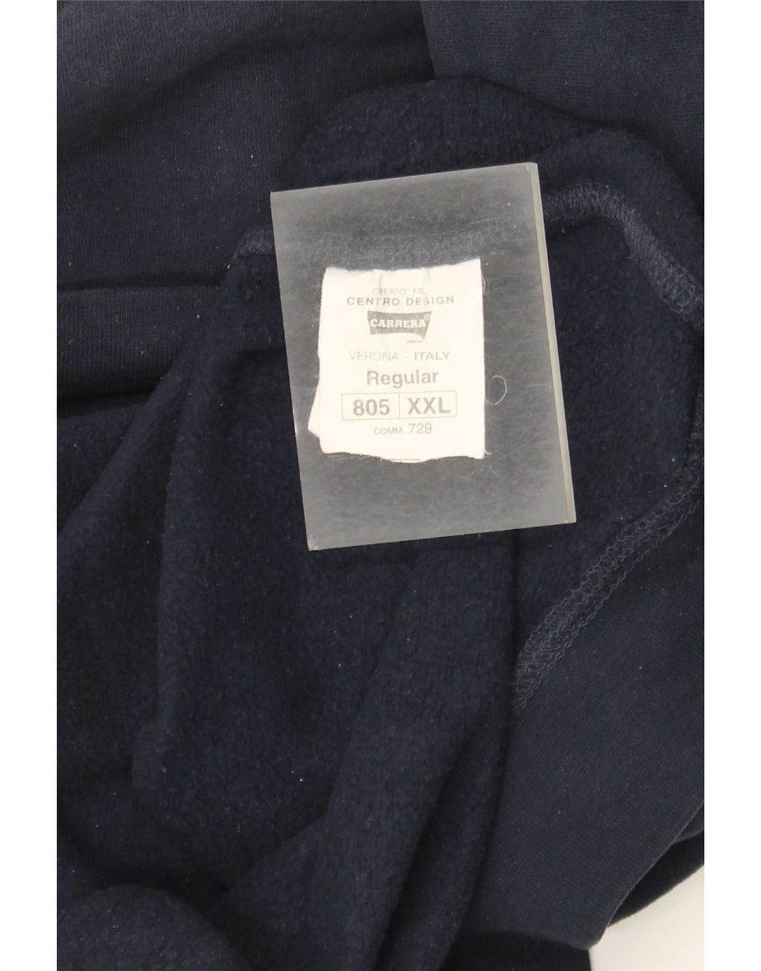 Carrera Herren Grafik-Sweatshirt-Pullover 2XL Marineblau aus Baumwolle