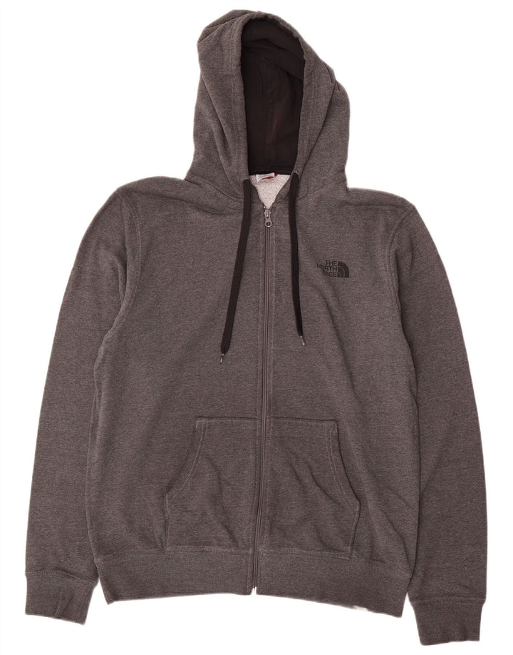 THE NORTH FACE Herren-Kapuzenpullover mit Reißverschluss, groß, graue Baumwolle