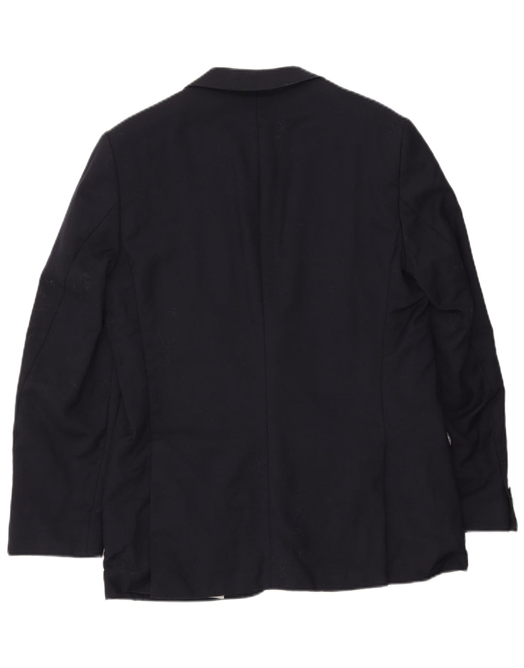ZARA Mens 2 Button Blazer Jacket EU 50 Medium Navy Blue Wool