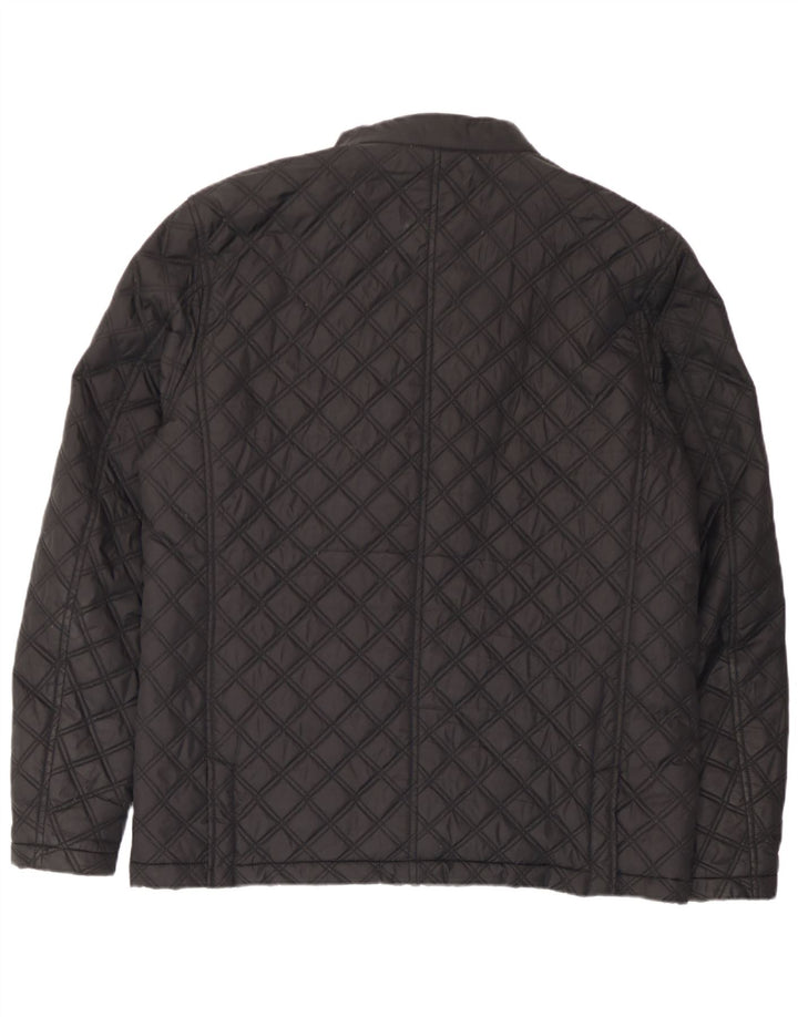 Superdry Herren Steppjacke UK 44 2XL Schwarzes Nylon