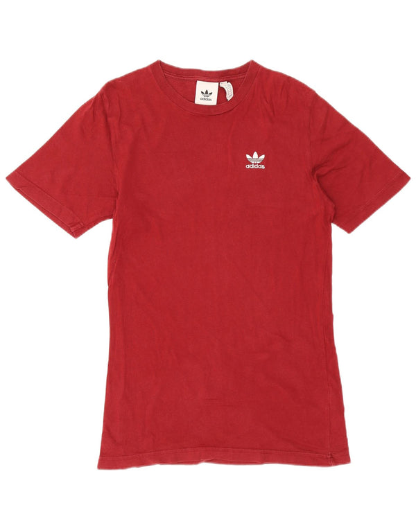 Adidas Herren T-Shirt Top XS Rot Baumwolle
