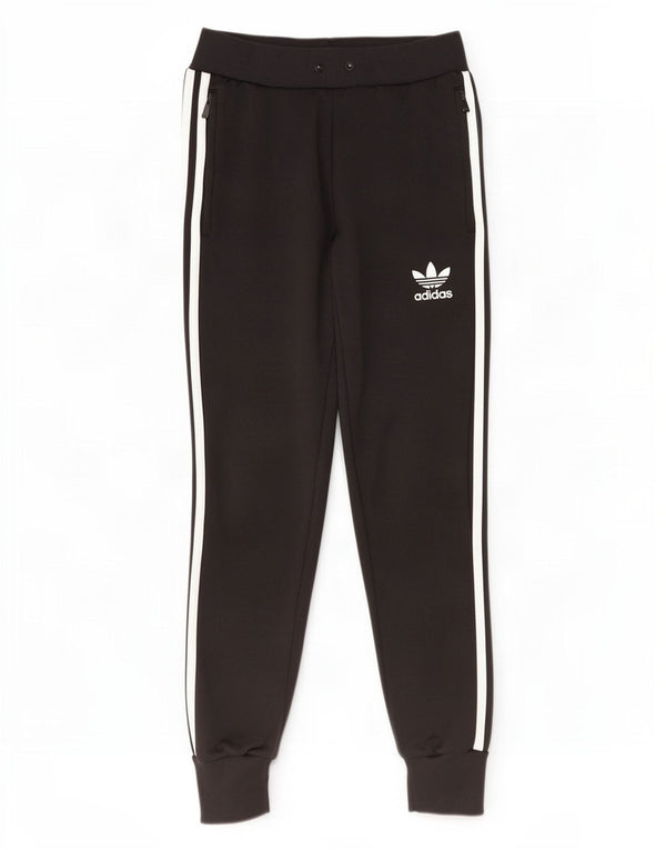 Adidas Damen Trainingshose Jogger UK 6 XS Schwarz Polyester