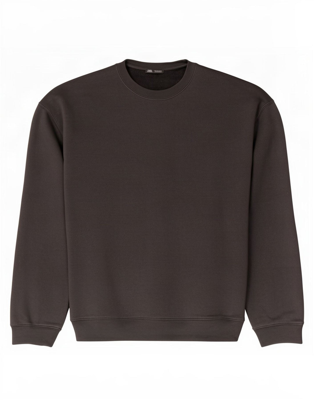Zara Herren-Sweatshirt mit lockerer Passform, groß, aus schwarzer Baumwolle