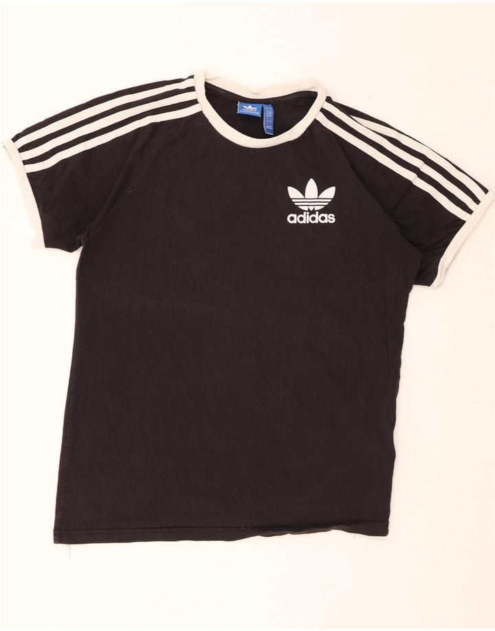 Adidas Herren T-Shirt Top Large Schwarz Baumwolle