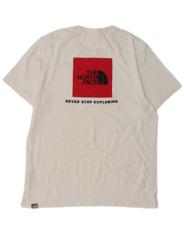THE NORTH FACE Herren-T-Shirt mit Grafik, Größe L, aus weißer Baumwolle