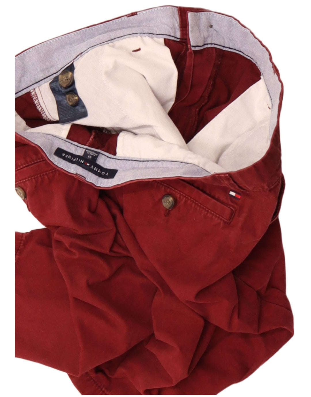 Tommy Hilfiger Herren Chinoshorts W33 mittelbraune Baumwolle