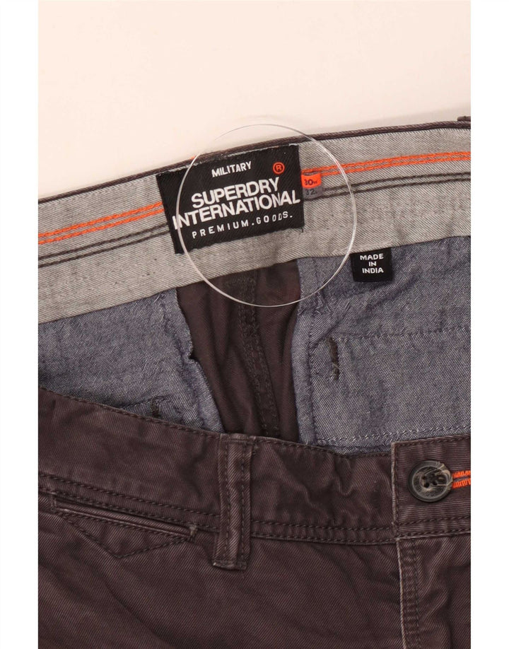 Superdry Slim Chino-Hose für Herren, W30, L32, Braun
