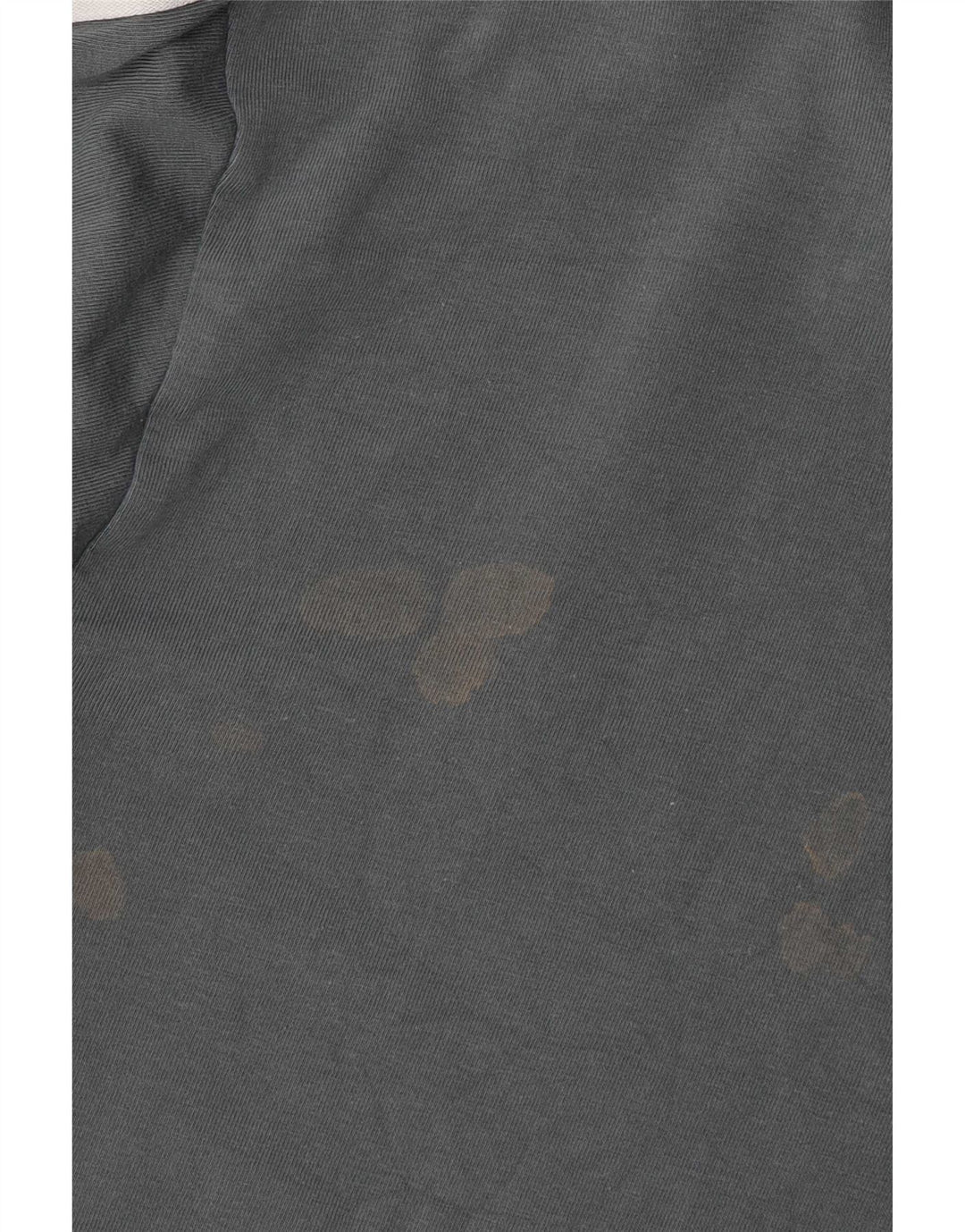 Adidas Damen Top Langarm UK 16 Große graue Baumwolle