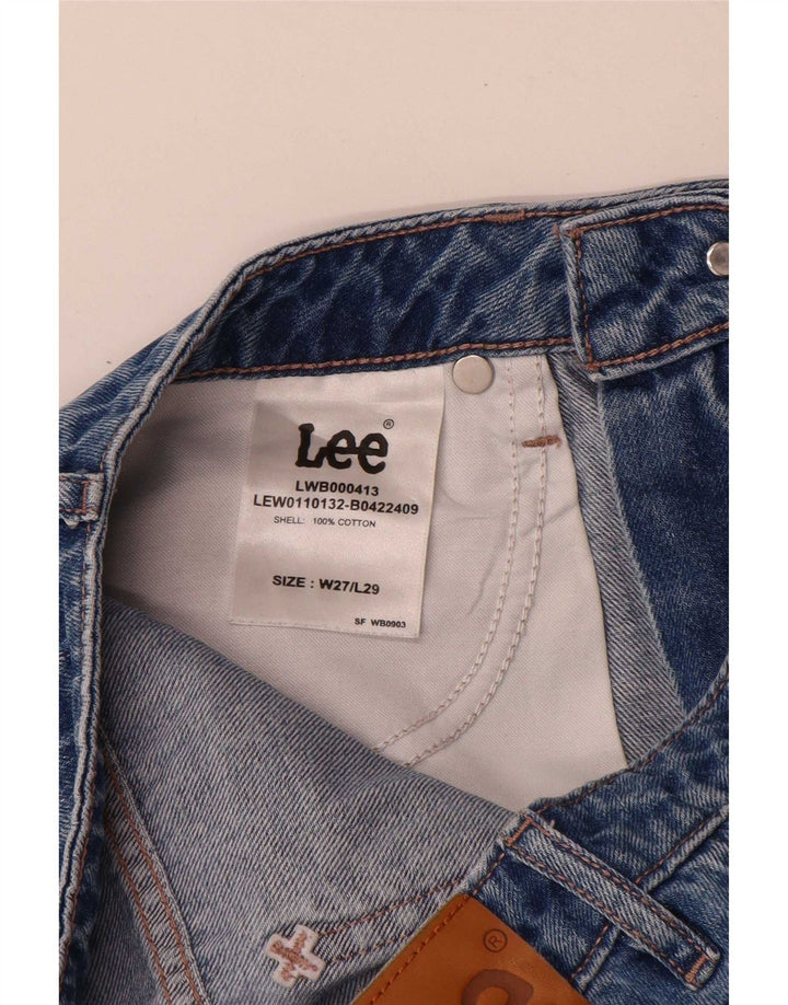 Lee Damen Tapered Jeans W27 L29 Blaue Baumwolle