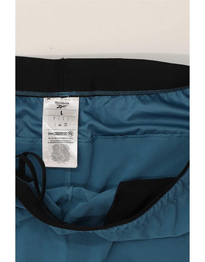 Reebok Herren Sportshorts, groß, blau, Polyester