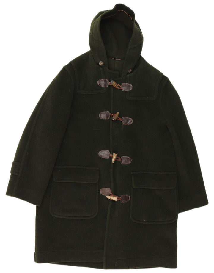 Zanolini Herren Dufflecoat mit Kapuze IT 50 Large Grün