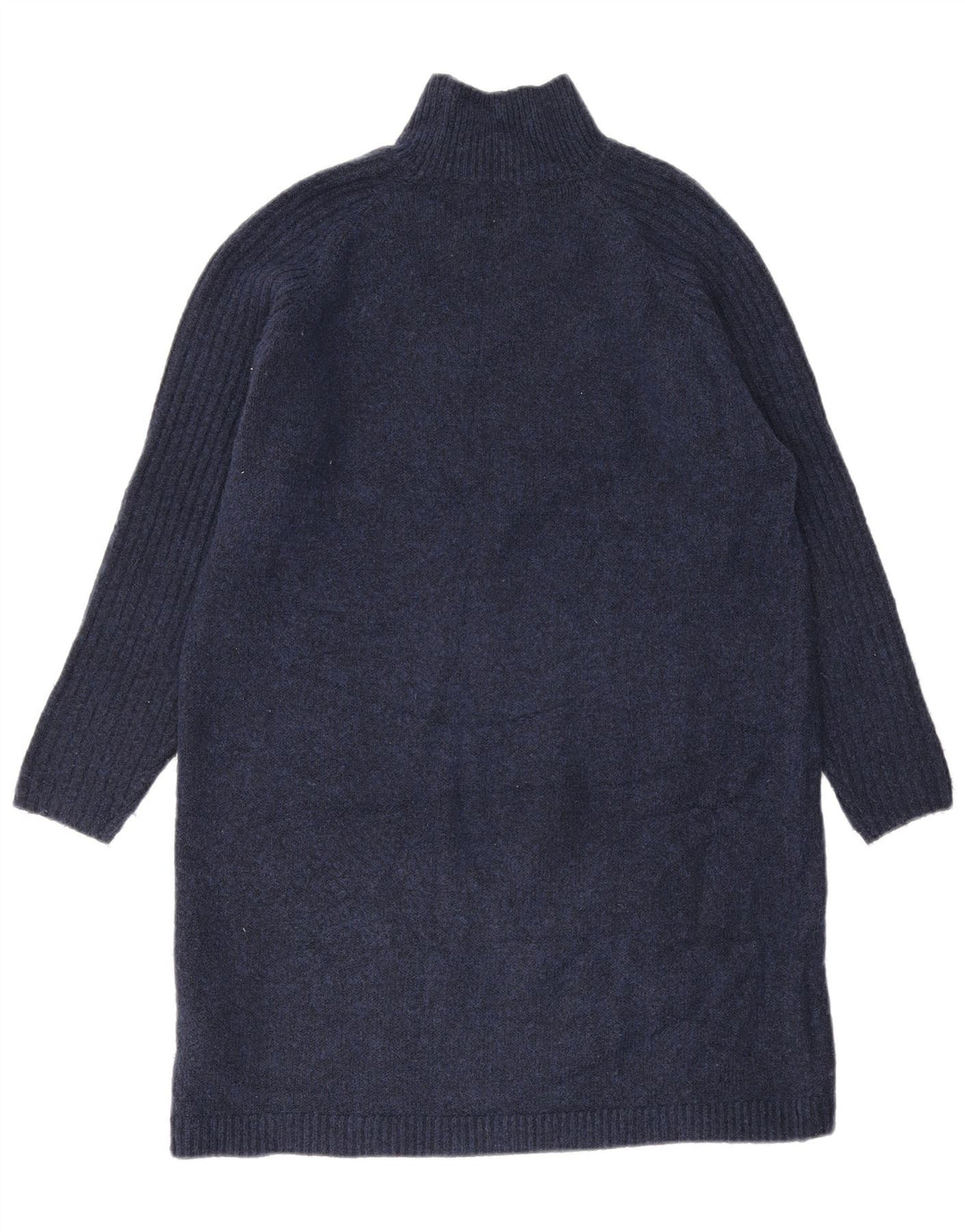 Zara Damen Pulloverkleid UK 14 Medium Marineblau Acryl