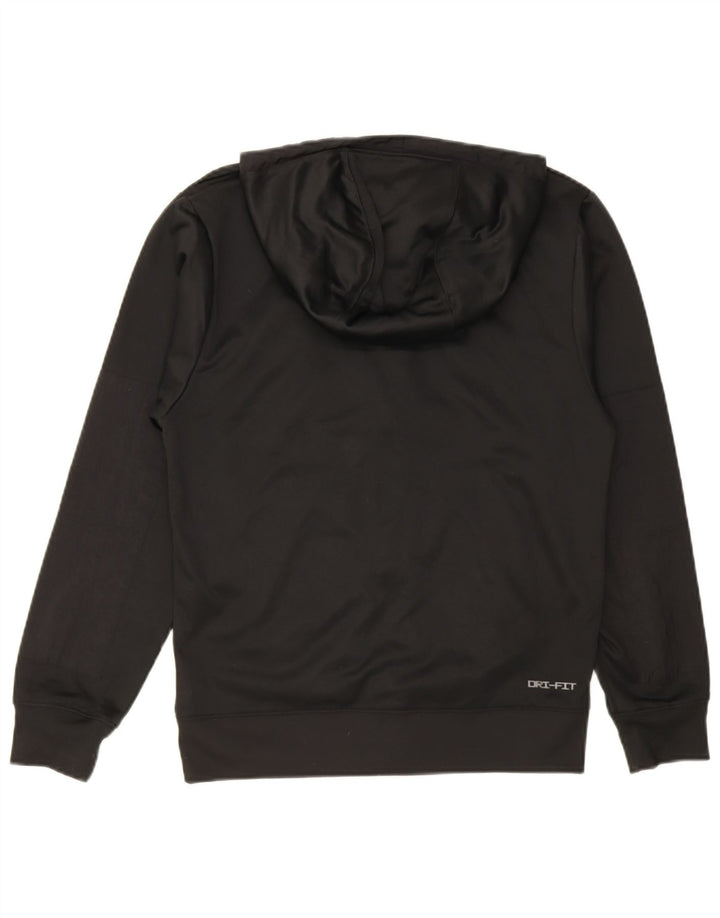 Nike Herren-Kapuzenpullover mit Reißverschluss, XS, schwarzes Polyester