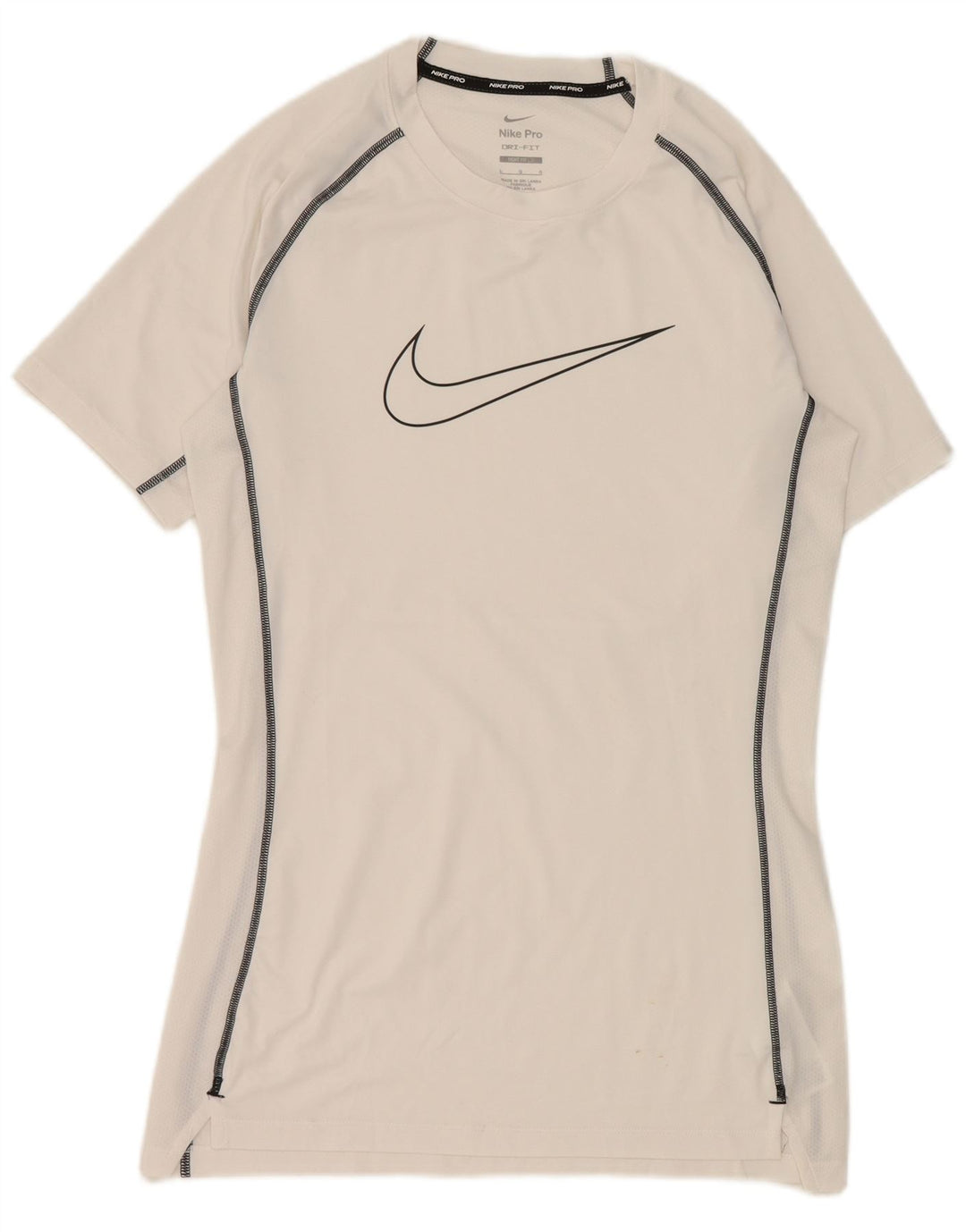 Nike Herren-T-Shirt mit Dri-Fit-Grafik, Größe L, Weiß, Polyester