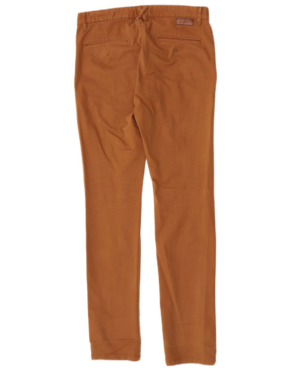 Zara Mens Slim Chino Trousers EU 40 Medium W31 L33 Brown Cotton