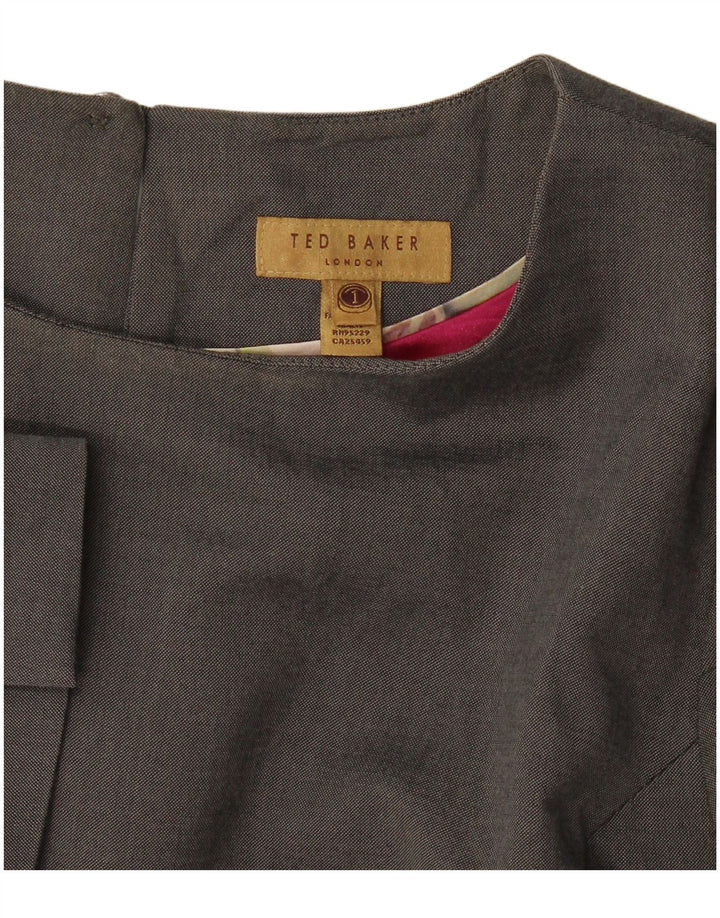 Übergroßes Etuikleid für Damen von Ted Baker, Größe 1 XS, Grau