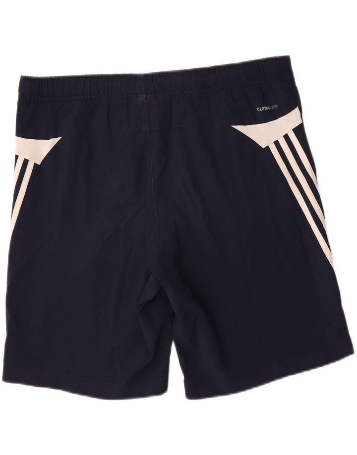 ADIDAS Herren Climalite Sport Shorts Small Marineblau Colourblock Polyester