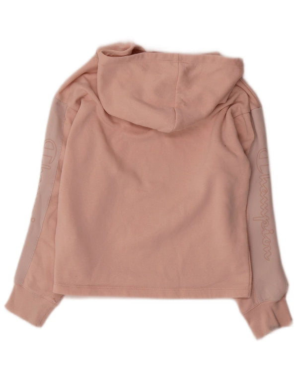 Champion Kapuzenpullover mit Grafik für Mädchen, 9–10 Jahre, mittelrosa, Farbblock
