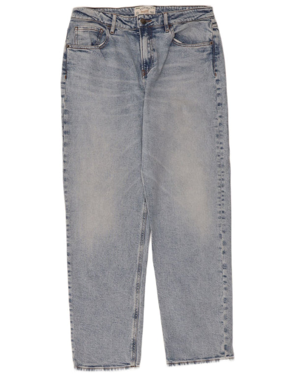 Fat Face Damen Ludlow Straight Jeans UK 12 Medium W32 L29 Blau Baumwolle