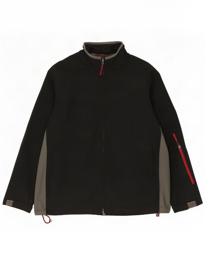 Gap Herren-Trainingsanzug-Oberteil, Jacke XL, schwarzes Colourblock-Nylon