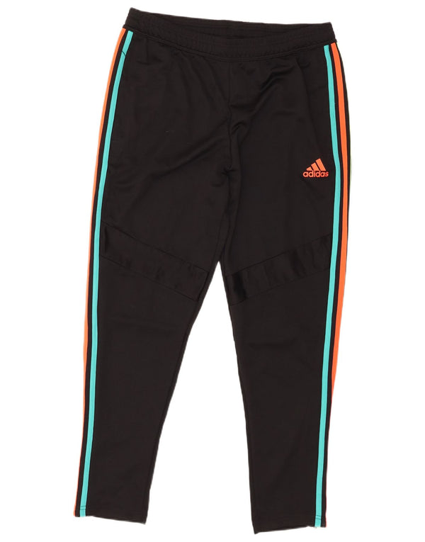 Adidas Herren-Trainingshose, groß, aus schwarzem Polyester