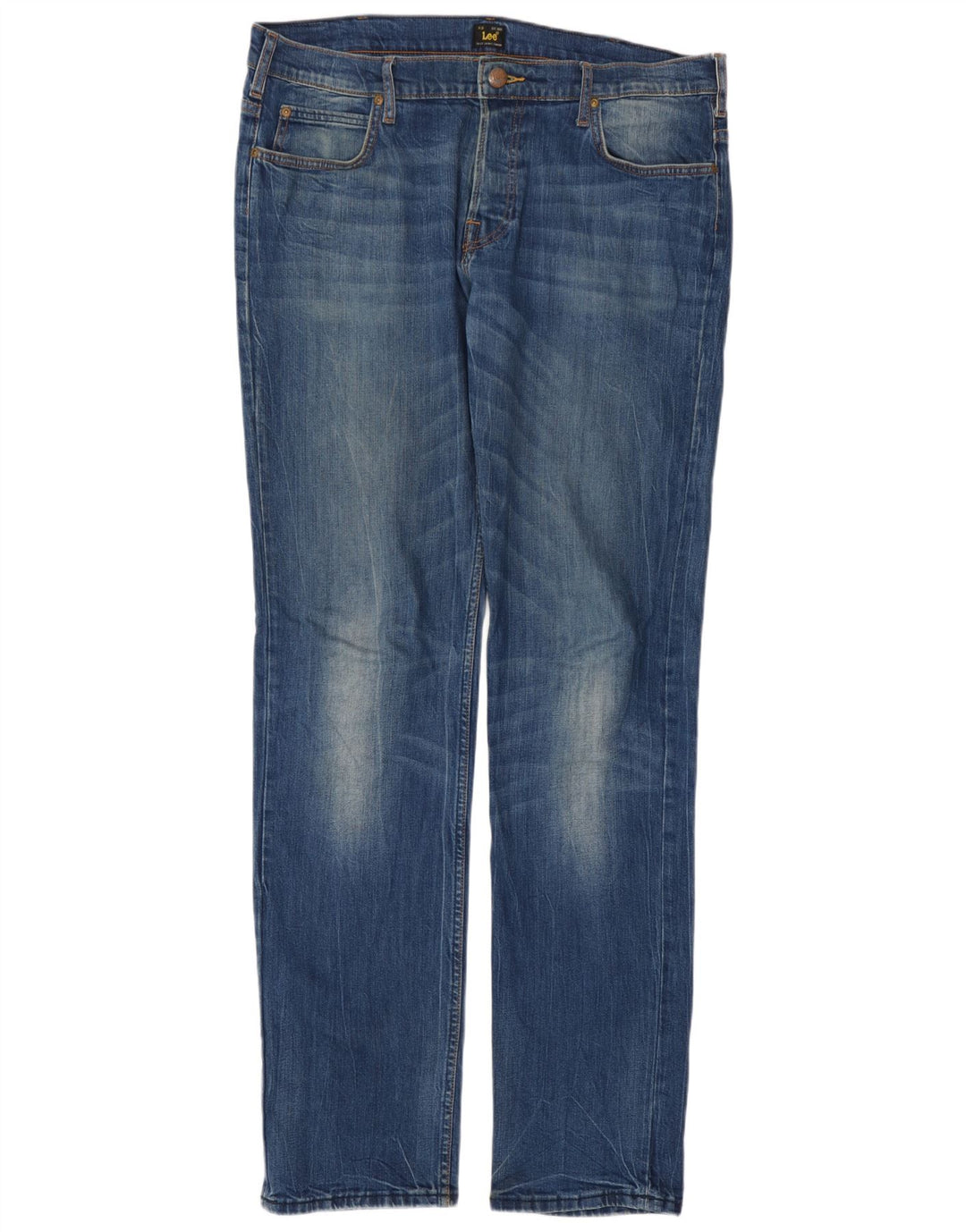 Lee Herren Powell Slim Jeans W36 L36 Blaue Baumwolle