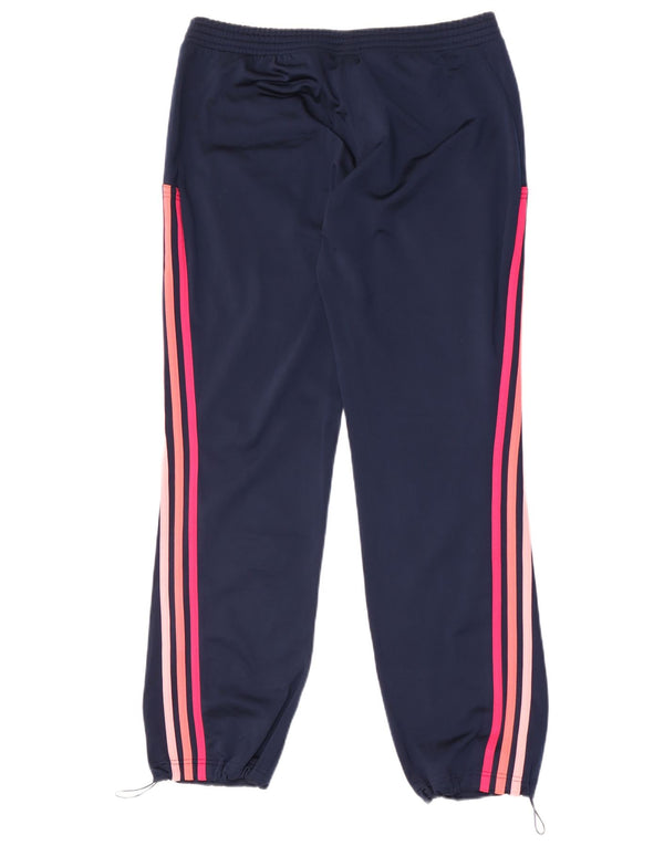 ADIDAS Damen Trainingshose Jogger UK 12/14 Medium Marineblau
