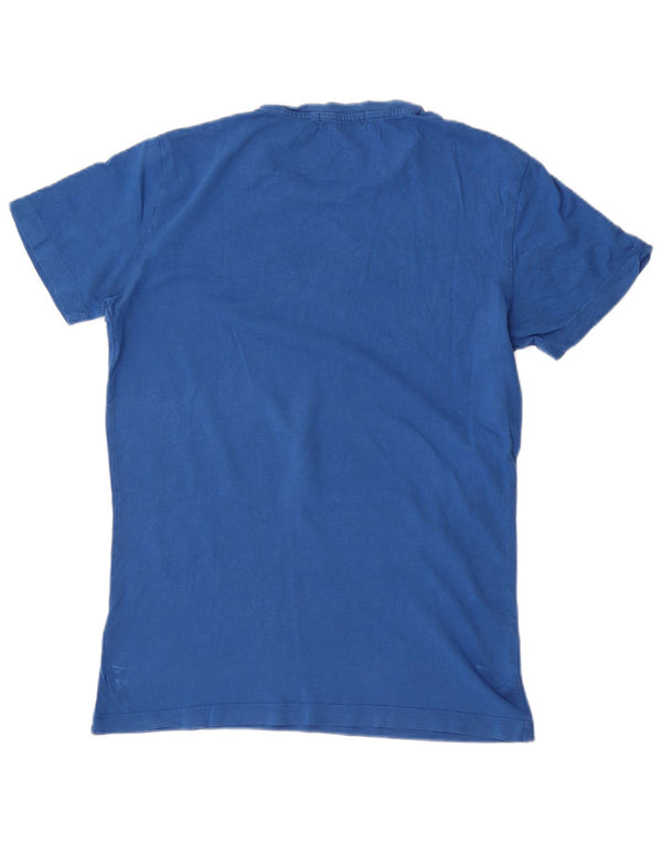 Calvin Klein Jeans Herren T-Shirt Top Small Blau Baumwolle