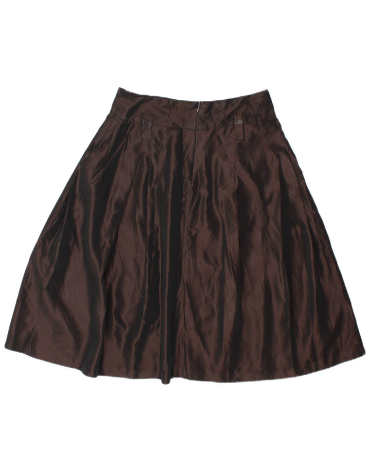 Zara Damen A-Linien-Rock Medium W28 Braun Rayon