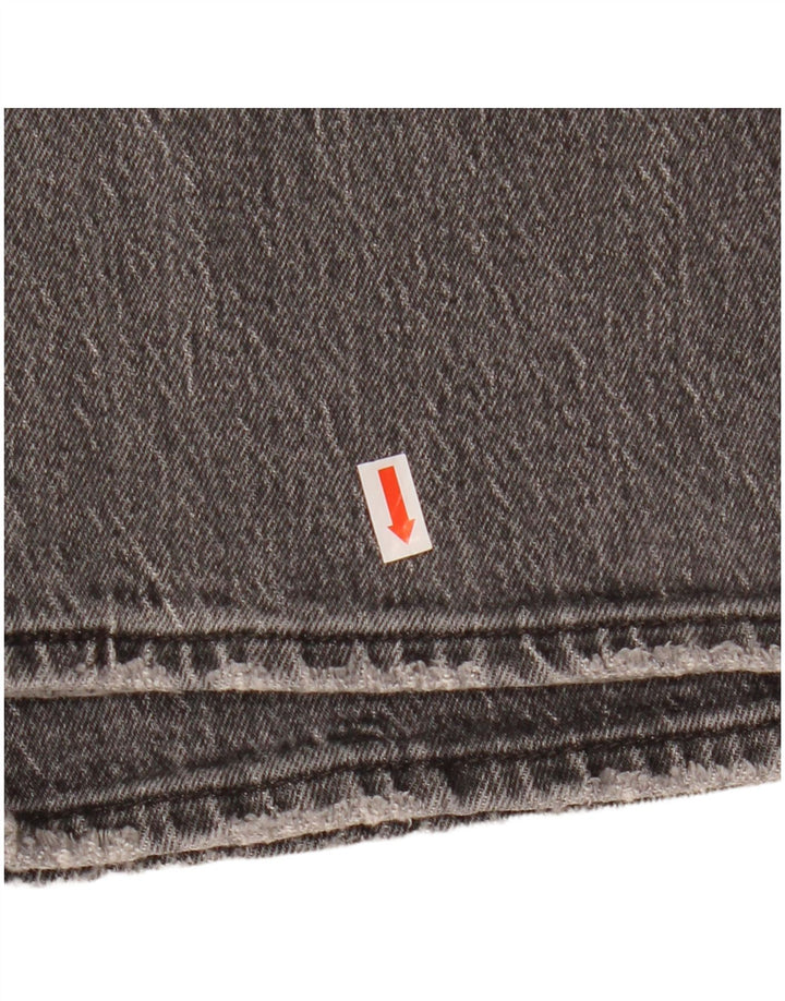 Levi's Herren Ribcage Straight Jeans W31 L29 Graue Baumwolle