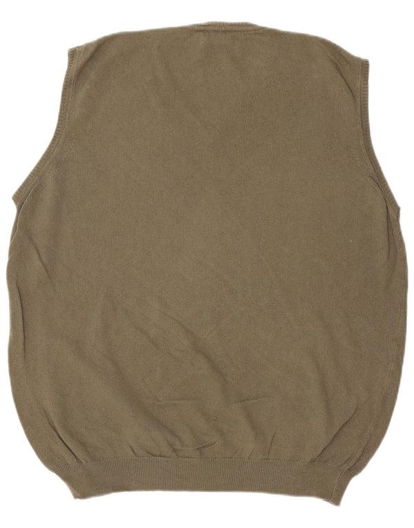 TRUSSARDI Herren Weste Tank Top Medium Khaki